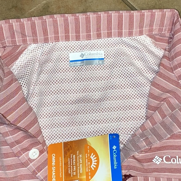 New men’s Columbia Omni-Shade shirt Sz Large - Picture 5 of 6